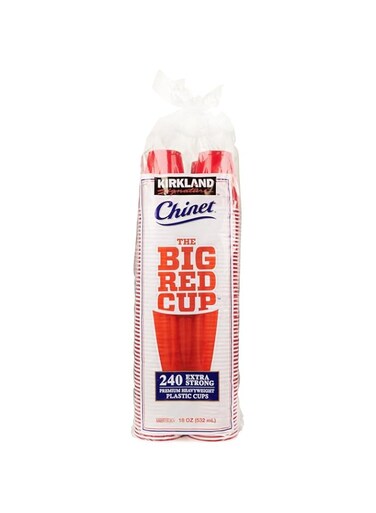 KIRKLAND SIGNATURE Chinet The Big Red Cup, 18 Oz, 240 Count