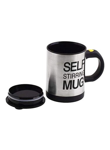 Stirring Printed Mug Black/Silver