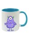 Alien Cute Art Printed Mug Light Blue