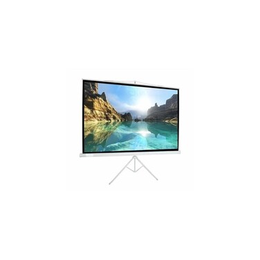 72" Portable Projection Screen with Tripod Stand   Adjustable Height, Anti-Reflection