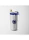 TERRIFI 14oz Insulated Stainless Steel Travel Coffee Mug with Smart Temperature Display, Steel Vacuum Insulated Coffee Travel Mug, Double Wall Powder Coated Insulated with Leak-Proof Lid(Blue-White)
