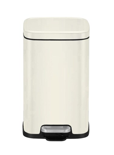 STELLA SERIES   Brushed Stainless Steel Finish   Soft-Closing   Fingerprint-Resistant   Premium Pedal Trash Bin   Multiple Sizes ( 6 - 12 L) To Suit Different Places   9 Liters   Beige