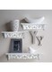 Set Of 3 Pieces Wall Shelf Floating Shelf Wall Shelf Plastic Wood Shelf Living Room Decor Home Office Decor, White