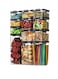 Airtight Food Storage Container Set,Kitchen and Pantry Organization Canisters for Bulk Food Storage with Easy Lock Lids for Cereal Rice, Flour and Cereal - BPA-Free (2x1300ml+4x700+5x460ml)