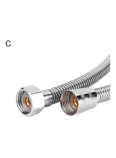 Steel Flexible Explosion-proof Bathroom Shower Plumbing Hose Pipe silver 20*10*20cm