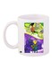 Cartoon Printed Coffee Mug White/Yellow/Purple