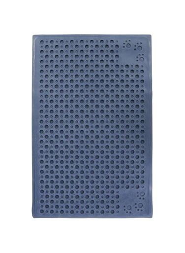 Petlinks Purr-fect Paws Multipurpose Cat Litter Mat - Blue, Medium