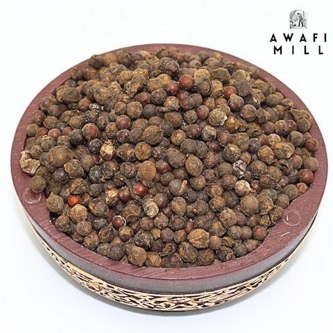 AWAFI MILL Dried Juniper Seeds - Premium Quality - Aromatic Flavor Enhancer - Culinary Delight - Perfect for Cooking and Infusions (Bottle of 50 gram / 1.7 Oz)