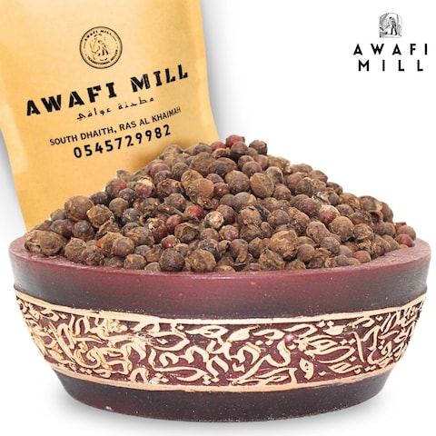 AWAFI MILL Dried Juniper Seeds - Premium Quality - Aromatic Flavor Enhancer - Culinary Delight - Perfect for Cooking and Infusions (Bottle of 50 gram / 1.7 Oz)