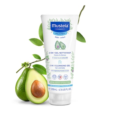 Mustela Bebe 2 In 1 Hair &amp; Body Wash 200Ml