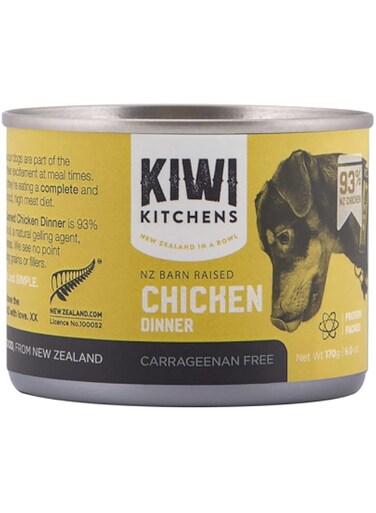 Kiwi Kitchens Barn Raised Chicken Dinner Canned Wet Dog Food 170G