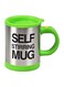 Stirring Mug Silver/Green/Black