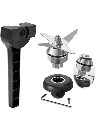 Azonee Blade Replacement Parts for Vitamix Blender, Wet Blade Replacement Assembly with Wrench and Drive Socket Replacement Compatible for Vitamix 64oz and 32oz Container