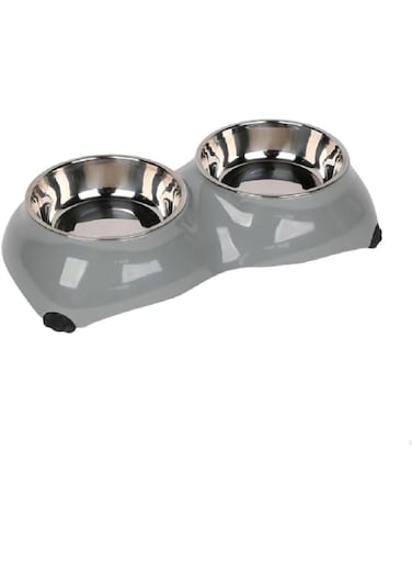 Pawsitiv "4 Paw" Dinner Set - Small - Grey160ml + 160ml