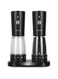 Electric Salt and Pepper Grinder Set, Large Capacity 5.3oz Salt and Pepper Grinder Set with Adjustable Coarseness, Rechargeable Stainless Steel Electric Pepper Grinder with Elegant Storage Base