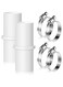 SANZEZ COOLive 2 Pieces drain hose Connectors, Fit for 0.8 Inch, Hose Washer Extension Adapter with 4 Pieces Clamps for washing machine, Dishwasher Water Pipe