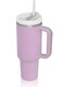 Star 40oz Stainless Steel Tumbler with Handle and Straw, Vacuum Insulated Travel Water Bottle Mug, Leak-Proof Sports Jug for Hot and Cold Drinks - Purple