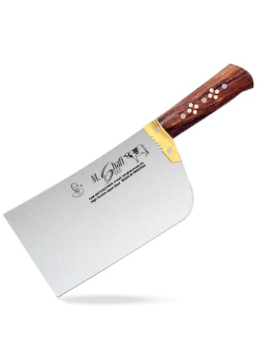 &amp; Sons M Shafi Meat Chopper &amp; Cleaver, High Tension Japanese Steel, Ergonomic Wooden Handle - 0.75 kg to 1.50 kg, Made in Pakistan