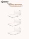 Clear Acrylic Floating Wall Shelves &acirc;&euro;&ldquo; Wall Mount Display for Baby Monitors, Speakers, Small Plants &amp; Decorative Items