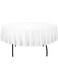 Gee Di Moda Tablecloth - 70" Inch Round Tablecloths for Circular Table Cover in White Washable Polyester - Great for Buffet Table, Parties, Holiday Dinner &amp; More