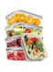 5 Pack, 1040ML  Glass Food Storage Containers,Meal Prep Containers for Kitchen Containers &amp;Storage- Glass Lunch Container,Hermetic Glass Storage box with Lids Safe for Oven&amp; Freezer, حافظات طعام زجاج