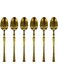 6pcs, Stainless Steel Tea Spoons   Coffee Spoons findTop Heavy-duty Spoons Cutlery Set Gold