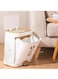 Trash Can, 12L Plastic Waste Bin with Press Lid &amp; Foot Pedal, Large Capacity Garbage Bin for Kitchen Bathroom Bedroom Living Room, TG3990