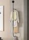Modern Metal Clothes Rack Wall Mount Clothing Rod Garment Rack Wall Mounted Coat Rack Multi-Purpose Display Stand Space-Saving Suitable for Hotel Homestay Wall Entrance