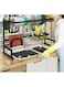 Dubai Gallery Kitchen Stainless Steel Dish Rack Over Sink Expanding Organizer Storage Draining Drying Plate Rack Knife Fork Container AMZ-Z91088EA68FB5450E9BBEZ