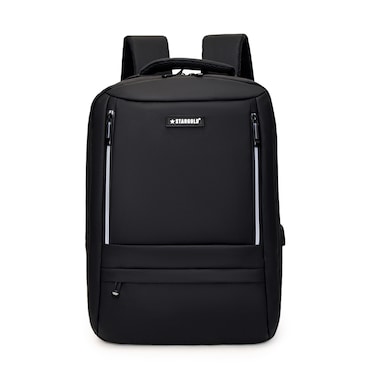 STARGOLD 16" Backpack With Front Pocket, USB Charging Port, Side Pocket, Silver Zipper And Computer Compartment For Travel, Business And Daily Use
