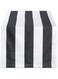 DII Cabana Dobby Stripe Tabletop Collection, 18x72-inch Table Runner, Black &amp; White