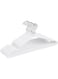 DAY Metal Hangers Plastic Hangers 20 Pack - Shirt Hangers White Hangers Space Saving Clothes Hangers Rubber Coat Hangers for Clothes Adult Heavy Duty Wire Hangers Strong Anti-Slip Hangers