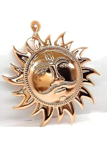 KTD Gopala Pure Copper Shree Surya Narayan Yantra (16cm)
