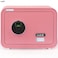 Rubik Safe Box with Biometric Fingerprint Lock, A4 Document Size Safety Deposit Box for Home Office Shop RB25QC9 (25x35x28cm) Flamingo Pink