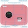 Rubik Safe Box with Biometric Fingerprint Lock, A4 Document Size Safety Deposit Box for Home Office Shop RB25QC9 (25x35x28cm) Flamingo Pink