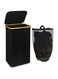 efluky Laundry Basket with Lid, Tall Laundry Hamper with Bamboo Handles and Removable Liner, Collapsible Dirty Clothes Bin for Laundry Room, Bathroom and Dorm, 100L Black