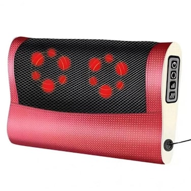 Electric Massage Pillow with Heat, Deep Tissue Shiatsu Kneader for Neck, Back, Shoulders &amp; Legs


