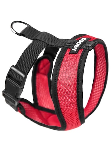 Gooby Choke Free Comfort X Soft Dog Harness, Large, Red