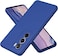 Case for Oppo Reno12 Pro 5G, Liquid Gel Rubber Bumper Case with Soft Microfiber Lining Cushion Slim Hard Shell Shockproof Protective Cover for Reno 12 Pro 2024 (Blue)
