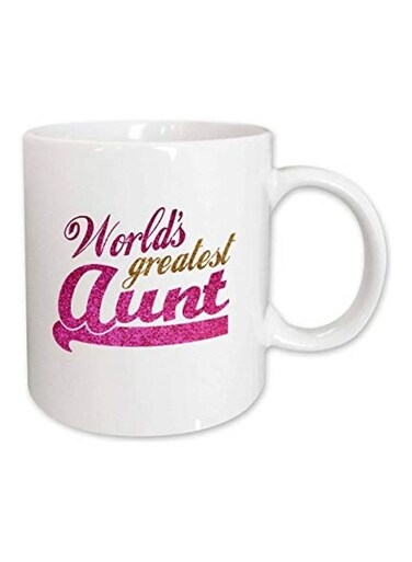 World's Greatest Aunt Printed Mug Multicolour