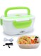 Lunch Box, Portable Food Heater Car and Home Dual Use with BPA Free PP Plastic Container Food Grade Material 110V&amp;12V40W, Food Warmer Heater 1.5L, Spoon and 2 Compartments Included &acirc;&euro;&brvbar;