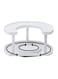 Spices Spinner, 2-Tier Spices Rack, D Shape Spices Organizer, a Seasoning Storage Space Saving, Clutter Free Kitchen