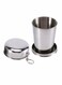 Folding Cup Premium Stackable Metal Drinking Outdoor Telescopic Collapsible Mug Camping Hiking Bottle Portable Retractable Water Containers 150ml/5.3oz