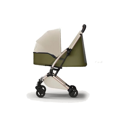 Youbi Toddler German Travel Light Stroller-Olive with New Born Attachment