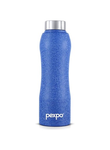 PEXPO 3X Durable Bistro Stainless Steel Water Bottle, Fridge Bottle (Blue, 1000 ml)