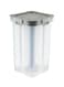 4-Compartment Cereal Storage Container Clear/Grey 15X15X25centimeter