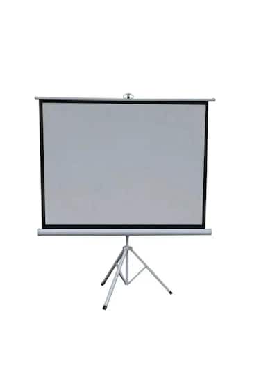 120" Portable Projection Screen with Adjustable Tripod Stand, Matte White, 160&deg; View