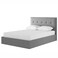 Emperial Trance Tufted Upholstered King Size Bed (180 X 200 CM) Grey Color