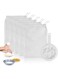 Pack - 200 Mesh Fine Mesh Strainer &amp; Nut Milk Bags, Reusable Food Strainer - Food Grade BPA-Free - Ultra Strong Fine Nylon Mesh - Nutmilk, Juices, Cold Brew, Tea Coffee, Juice Soy