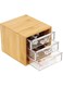 YATAI Jewelry Organizer, Natural Bamboo &amp; Acrylic 3-Drawer Makeup Storage Organizer, Stackable &amp; Transparent Multi-function Jewelry Box, Storage Case for Jewellery Accessories, Watch Box, Gift Box